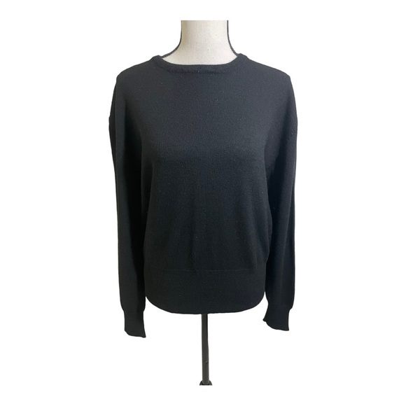 Pia Rucci womens crew neck wool sweater. Black long sleeve size 12. - Picture 1 of 10